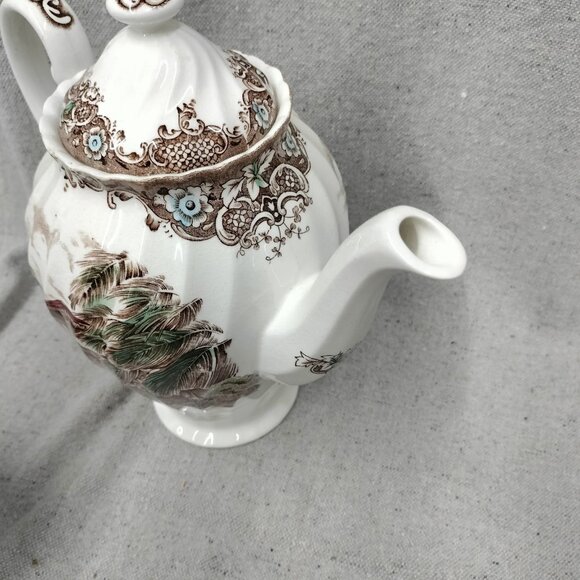 VTG Johnson Brothers Heritage Hall Coffee Pot Creamer French Provincial 4411 - Picture 9 of 12